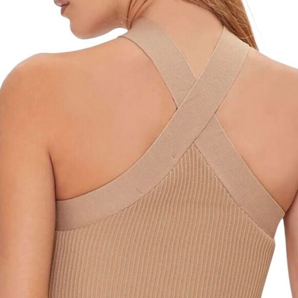 Forever 21 Ribbed Halter Top Size Medium - Picture 2 of 15